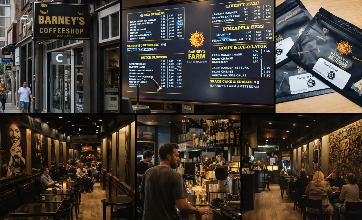 Barney's Coffeeshop Amsterdam famous cannabis coffeeshop linked to Barney's Farm