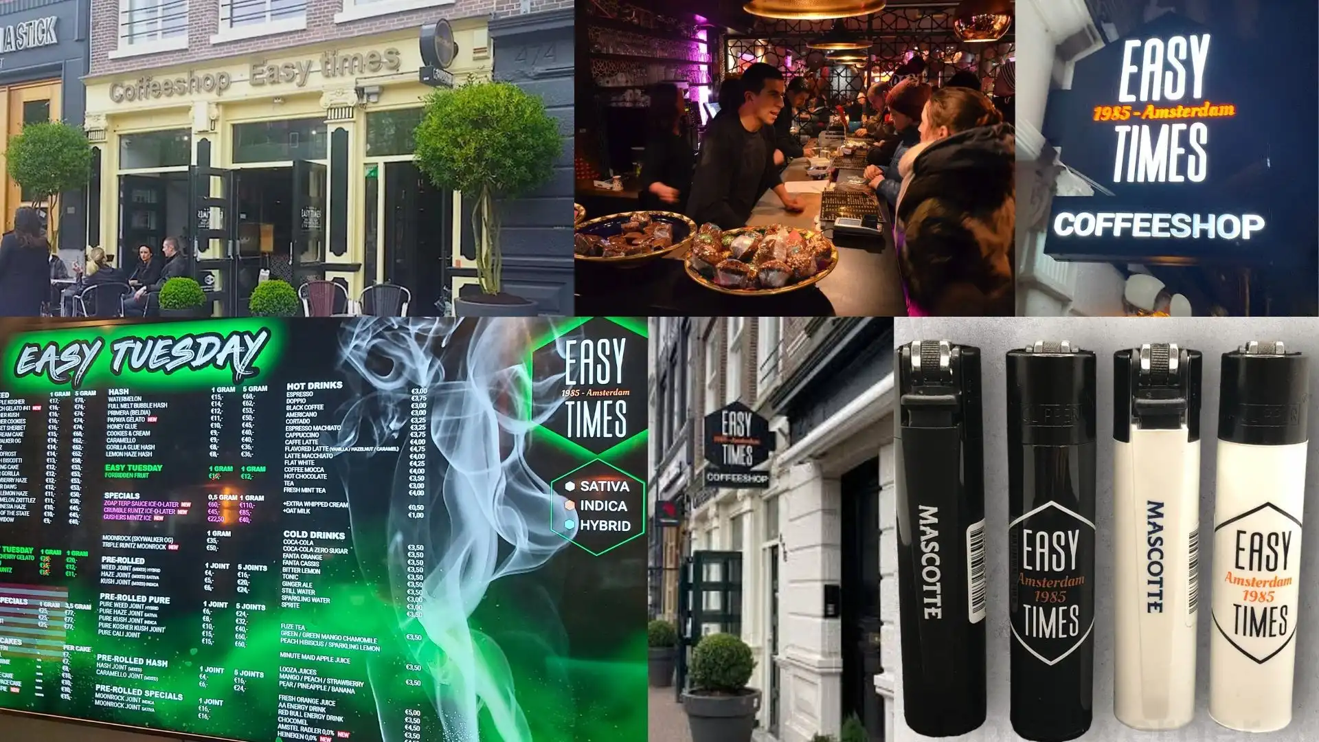 Coffeeshop Easy Times Amsterdam modern cannabis coffeeshop interior