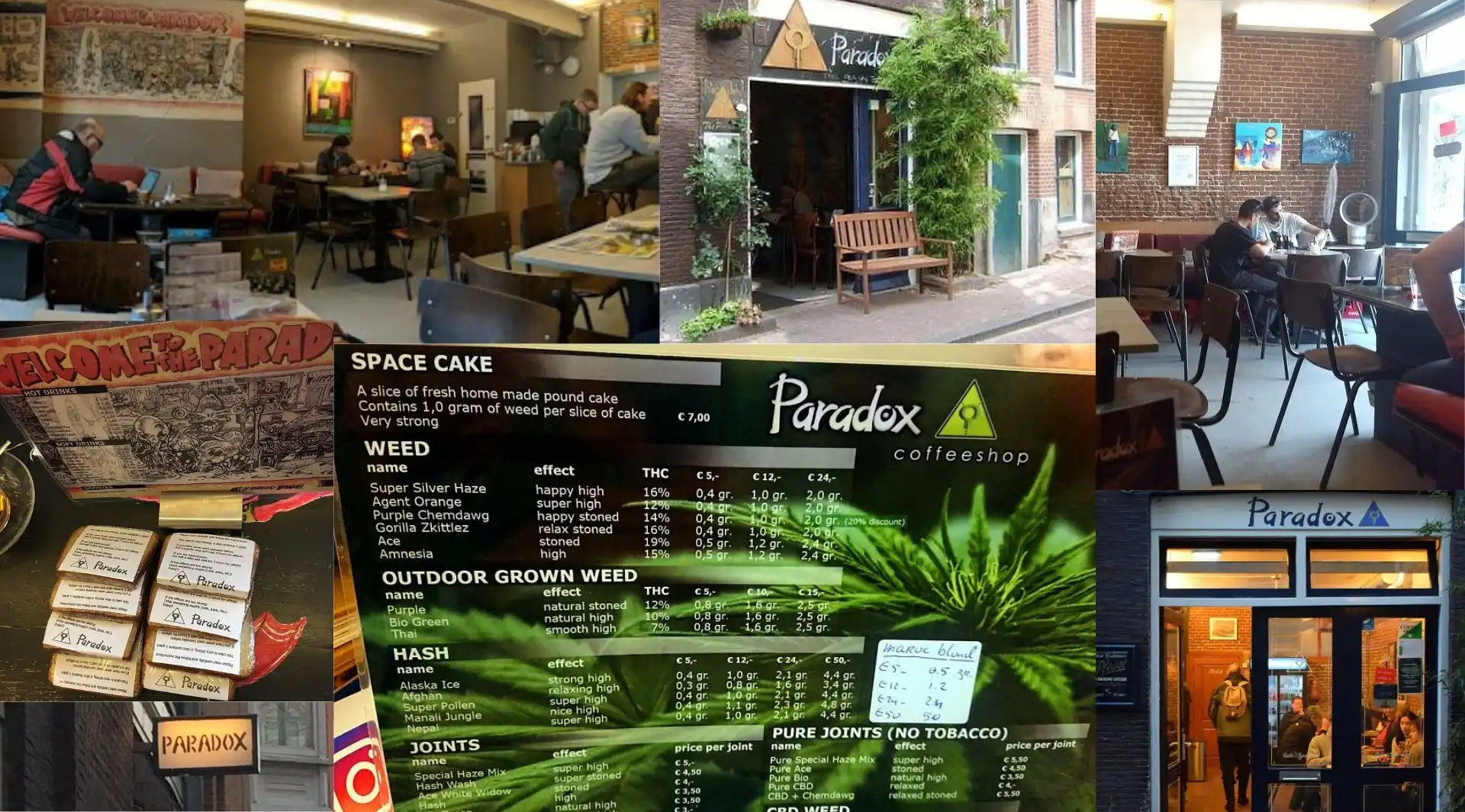 Coffeeshop Paradox Amsterdam small relaxed cannabis coffeeshop