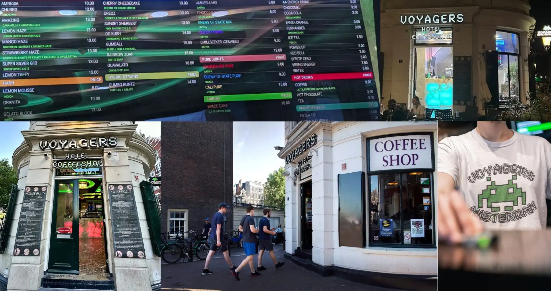 Coffeeshop Voyagers Amsterdam small cannabis coffeeshop near Central Station