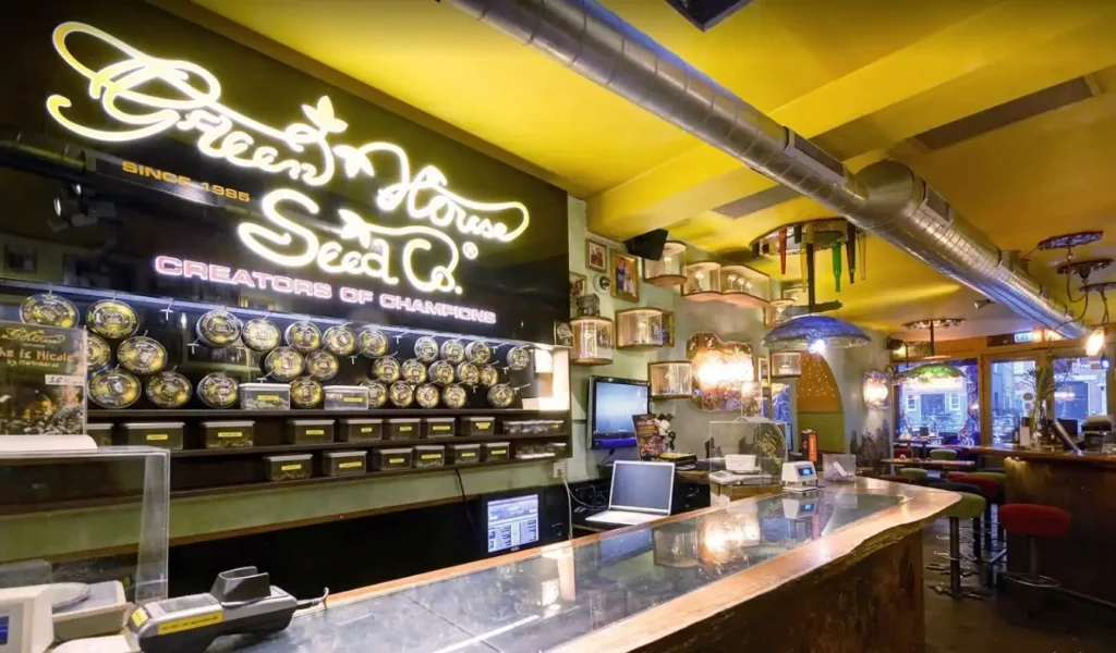 Green House Coffeeshop Amsterdam – Award-Winning Cannabis Café Exterior in De Pijp