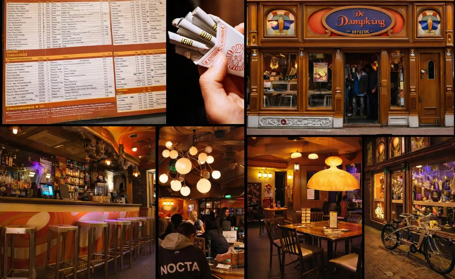 De Dampkring Coffeeshop Amsterdam famous cannabis venue with artistic interior