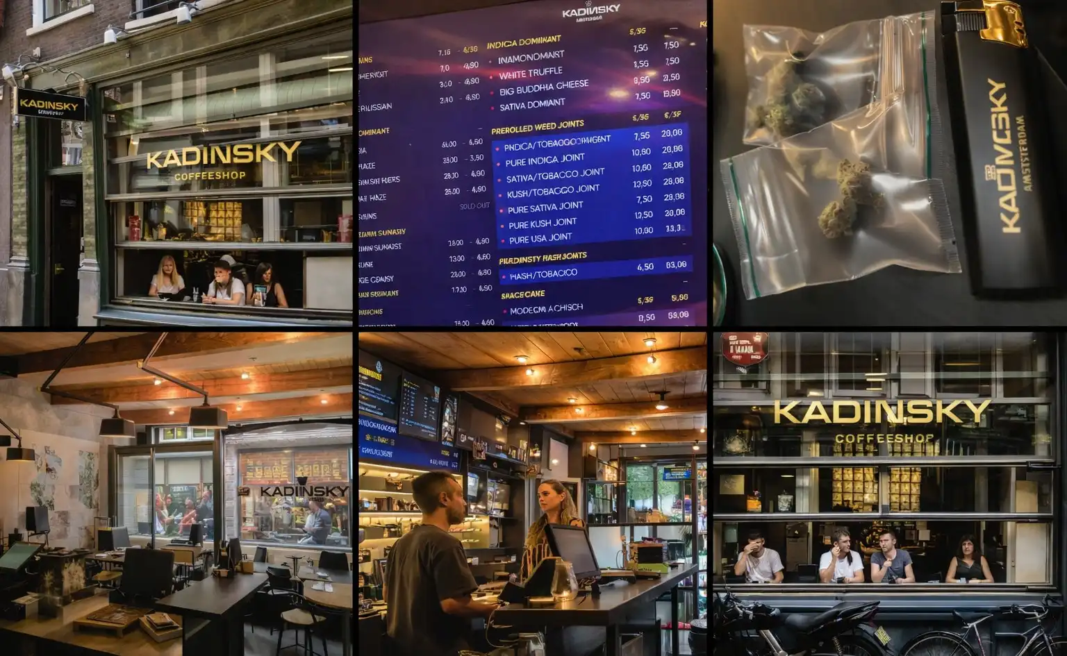 Kadinsky Coffeeshop Amsterdam popular cannabis coffeeshop in city center